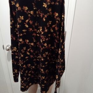 Croft & Barrow Plus Size 3X. Fall Floral Long Sleeve Tee